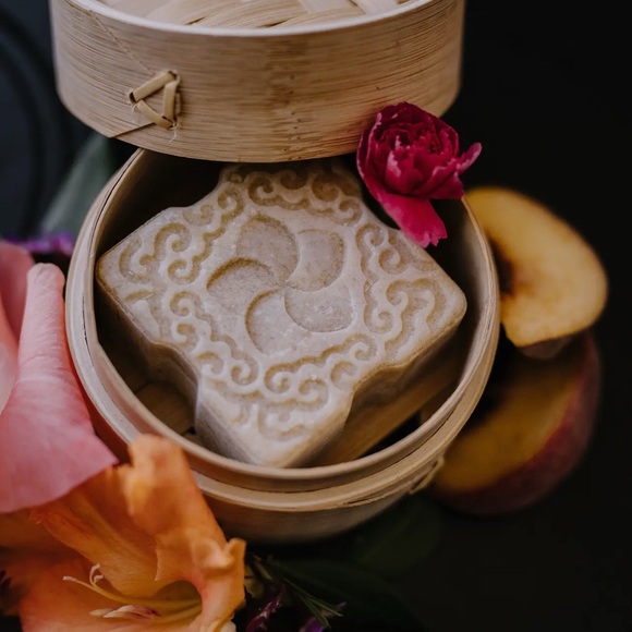New Viori Peach Hibiscus Solid Sugar Scrub Bar |Natural, Vegan, Highly Fragrant - Picture 9 of 9